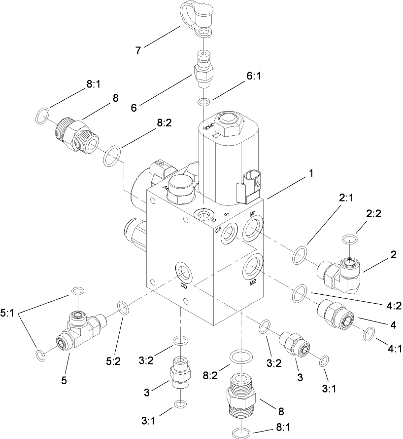 Steer/Fan Manifold Assembly