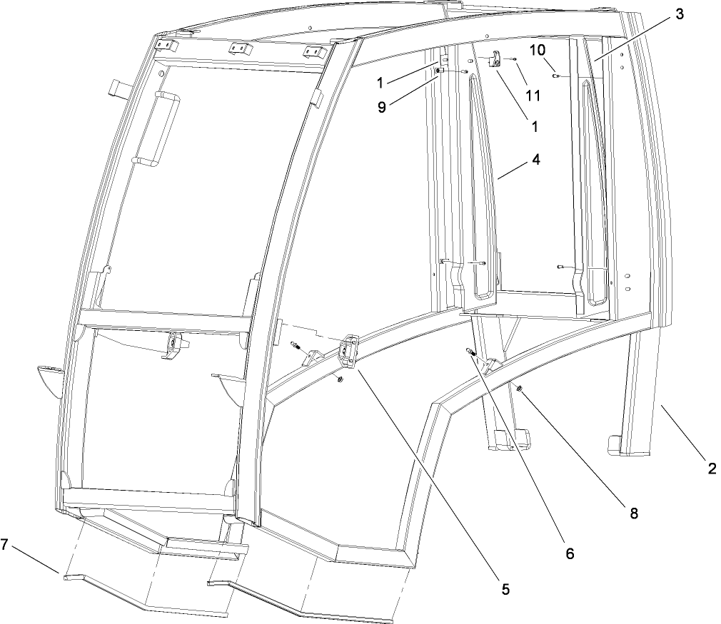 Shielding Component  Cab Assembly