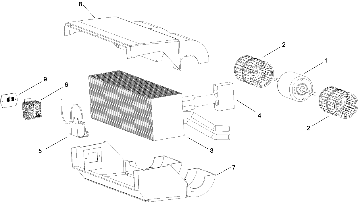 A/C Heater Assembly No. 115-8830