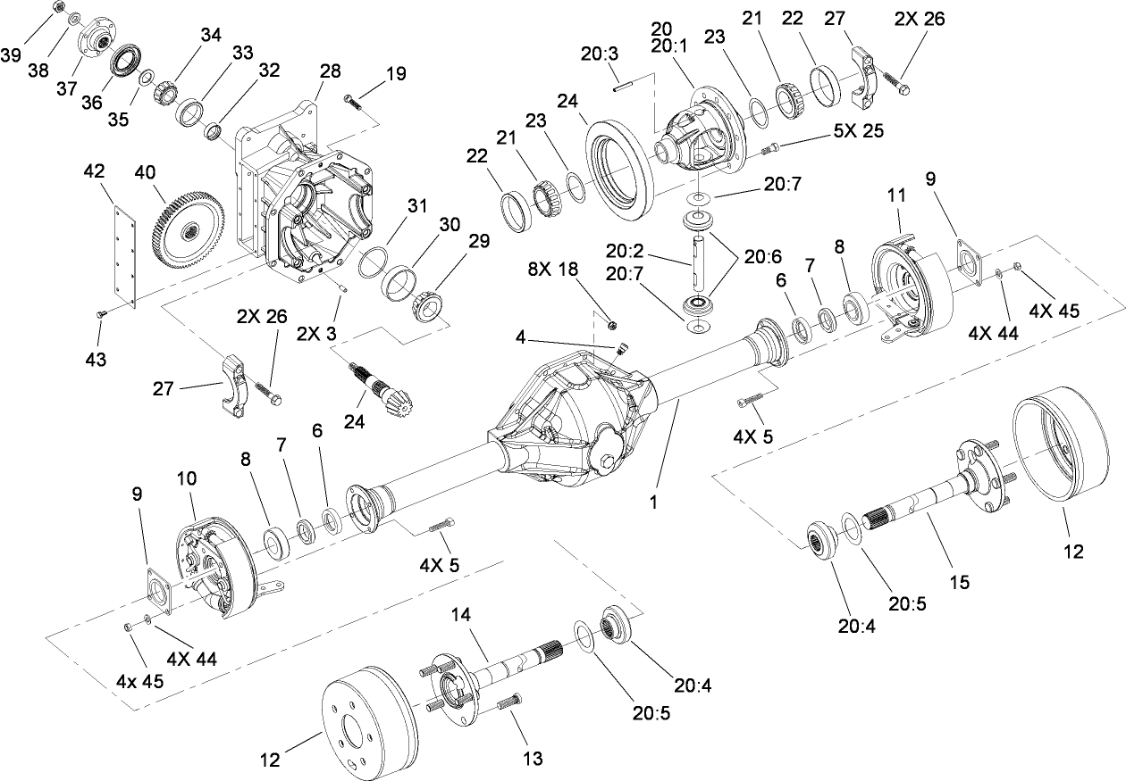 Front Axle Assembly No. 108-6599-03