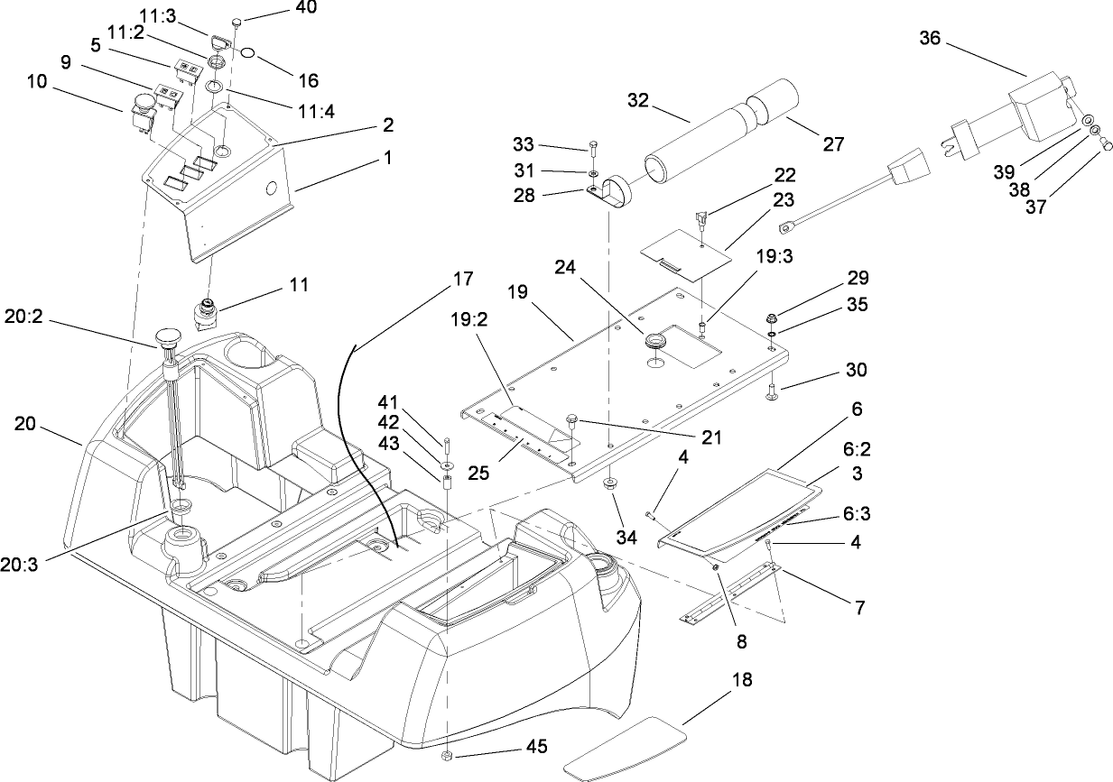 Fuel Tank and Control Panel Assembly