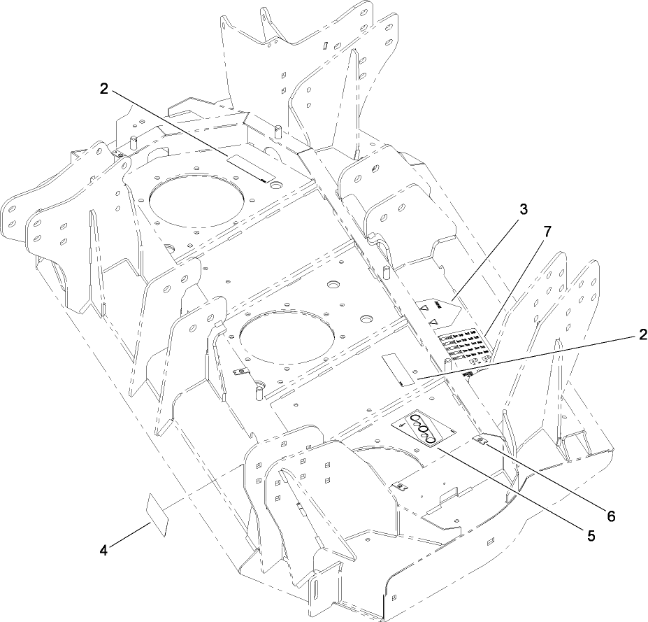 Left Deck  Decal Assembly No. 110-5931