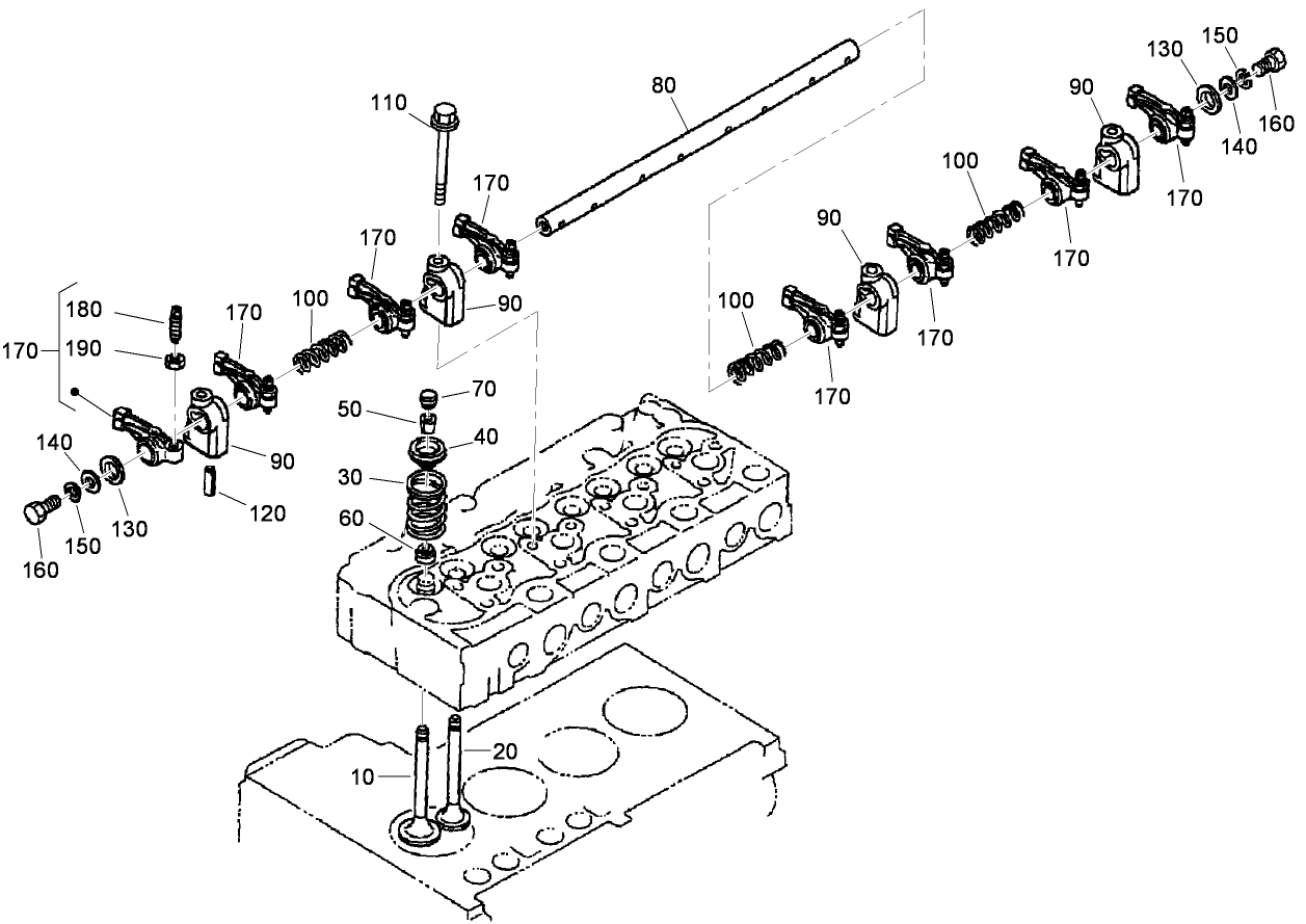 Valve and Rocker Arm Assembly