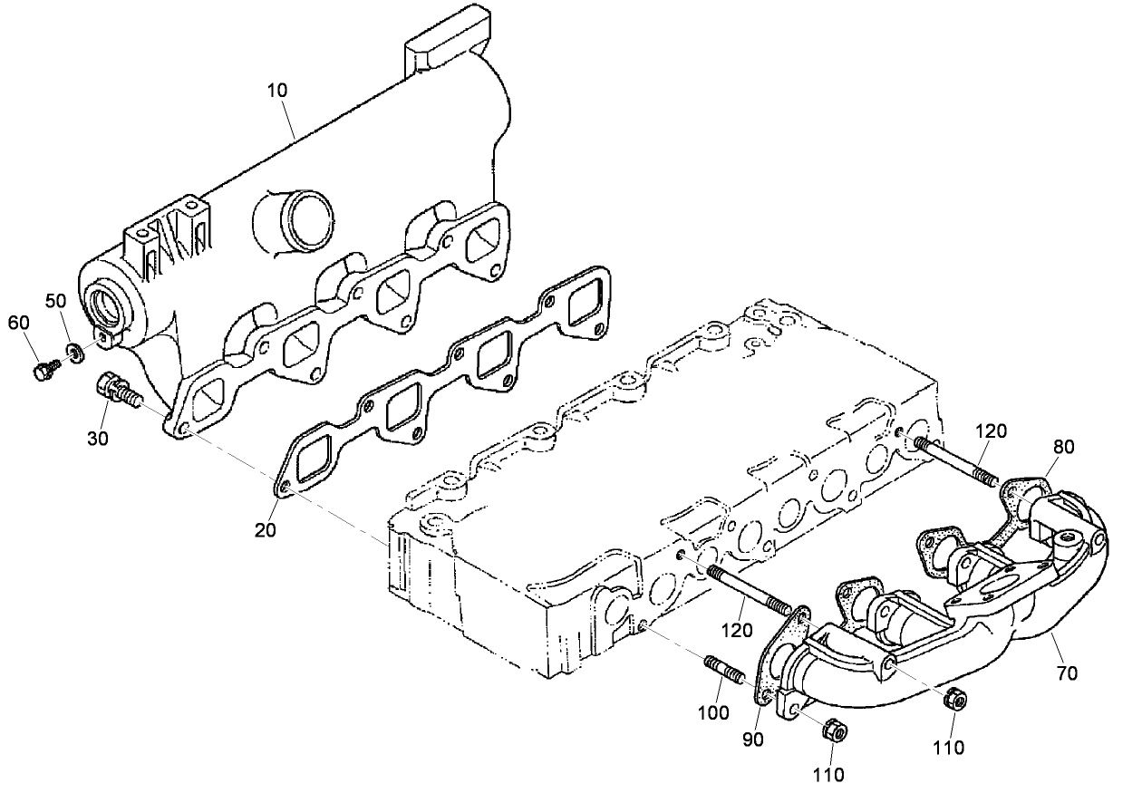 Inlet and Exhaust Manifold Assembly