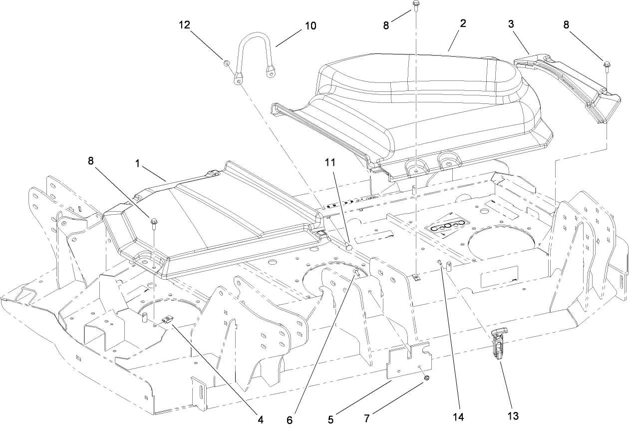 Left Deck Belt Cover Assembly
