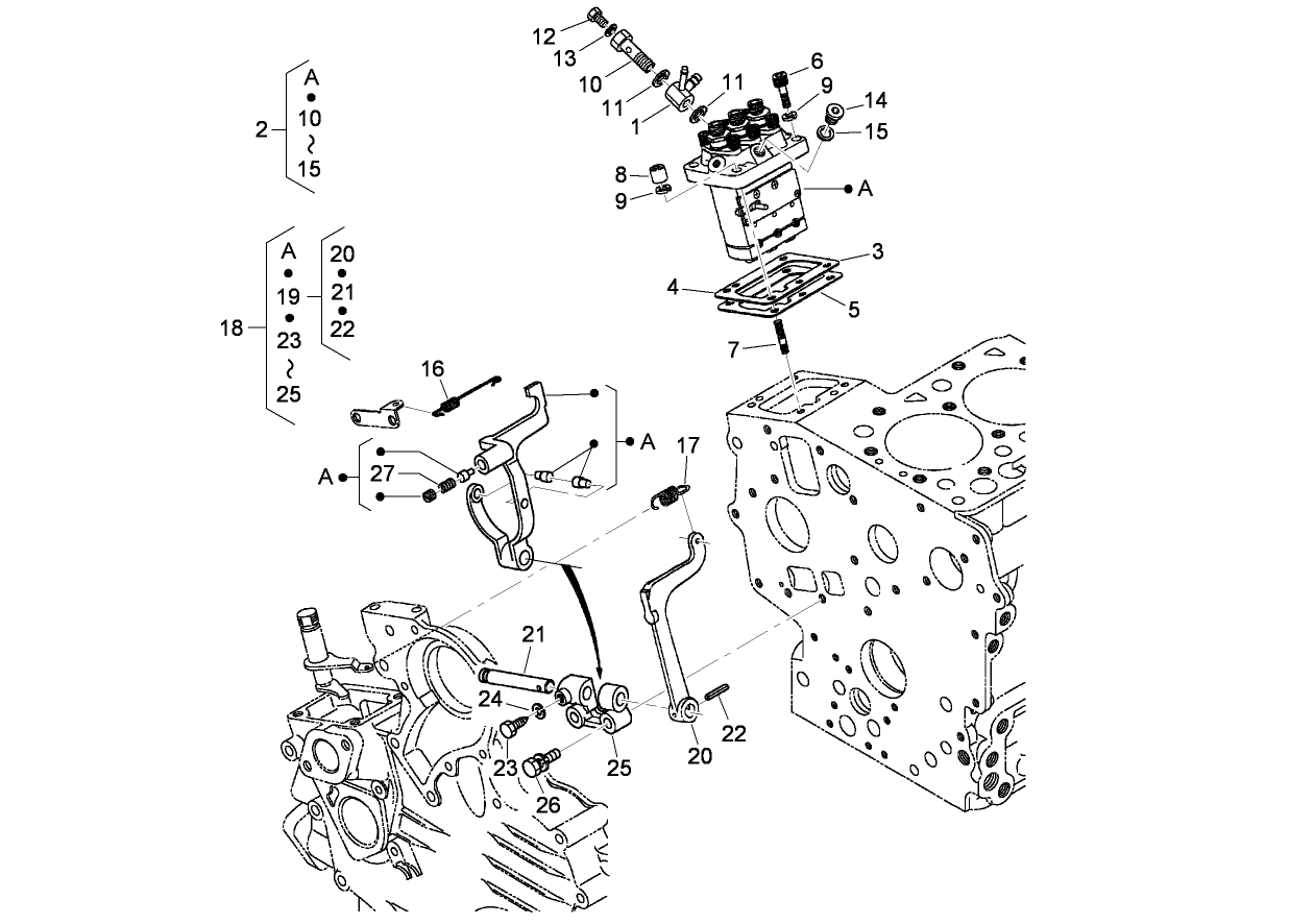 Injection Pump and Governor Assembly