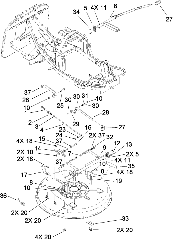 Deck Suspension Assembly