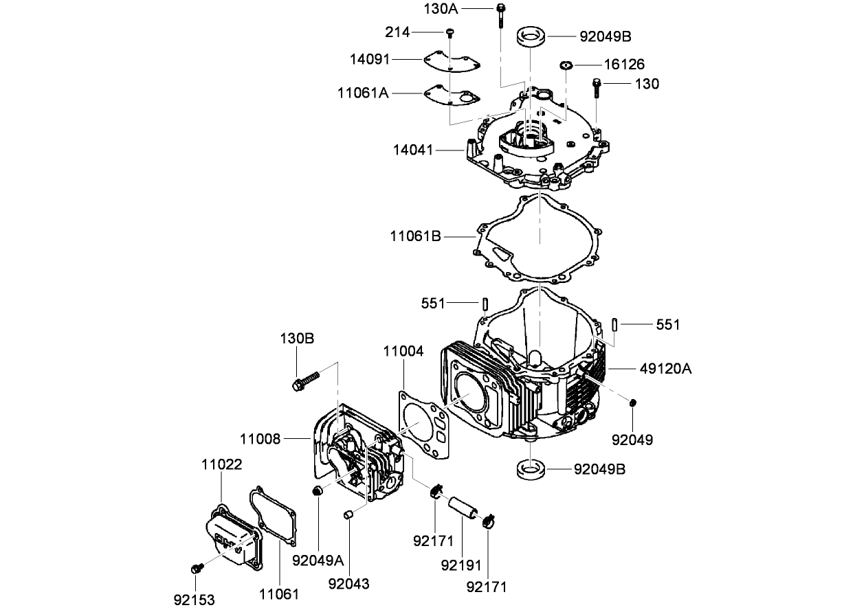 Cylinder and Crankcase Assembly