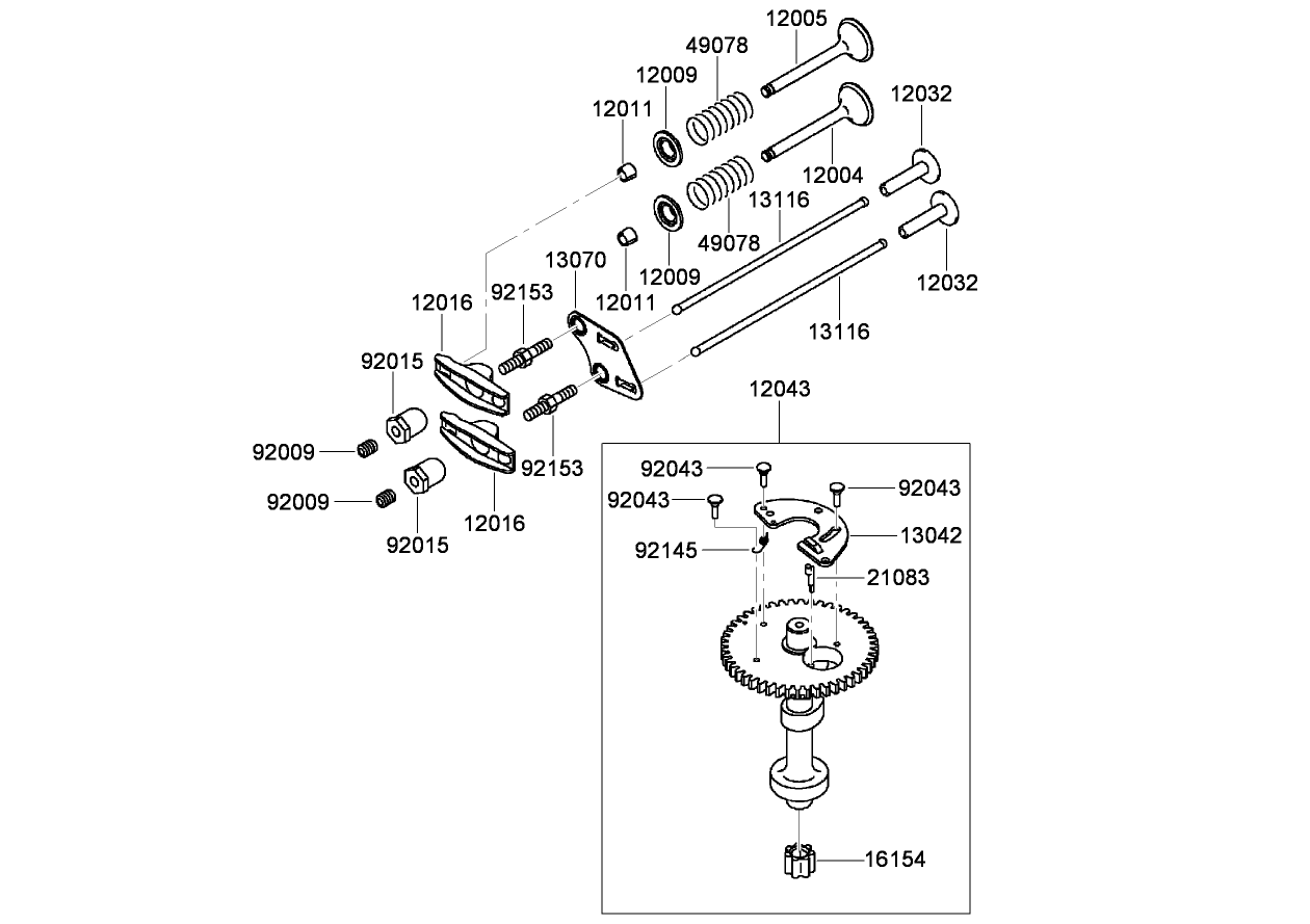 Valve and Camshaft Assembly