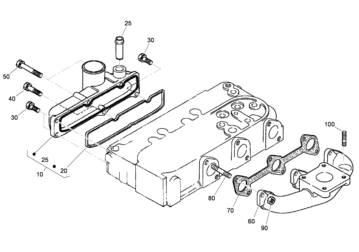 Inlet and Exhaust Manifold Assembly