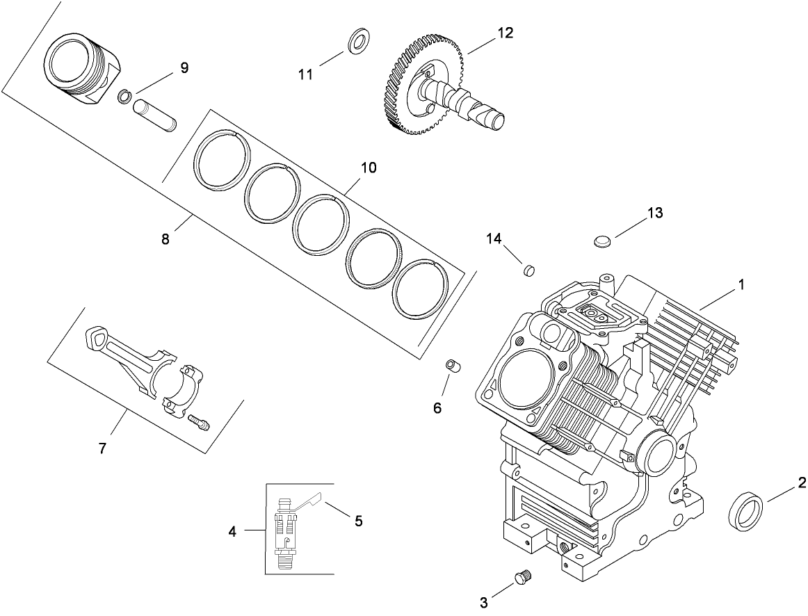 Crankcase Assembly  Kohler CH740-3122
