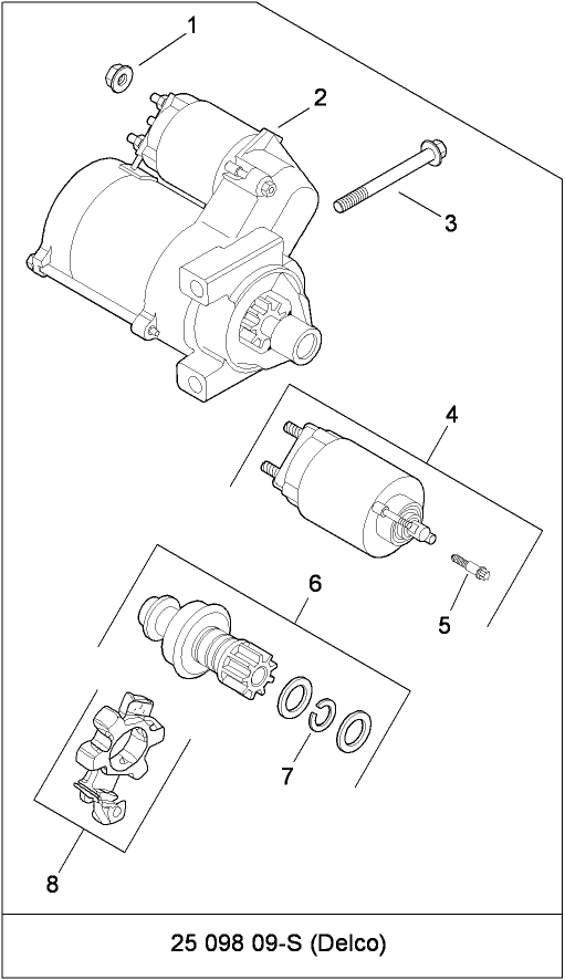 Starting System Assembly  Kohler CH740-3122