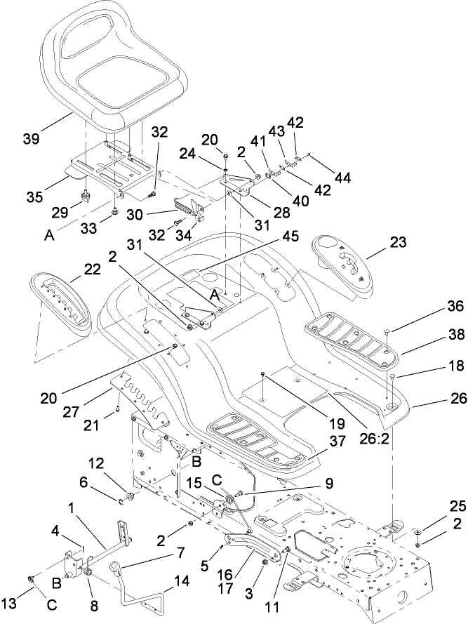 Seat and Fender Assembly