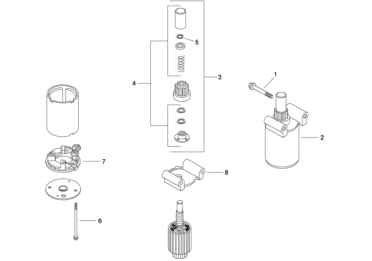 Starter Assembly  Kohler SV830-0014
