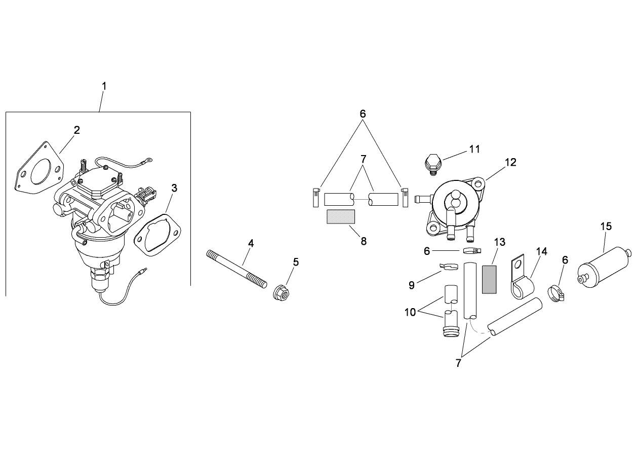 Fuel System Assembly  Kohler SV830-0014