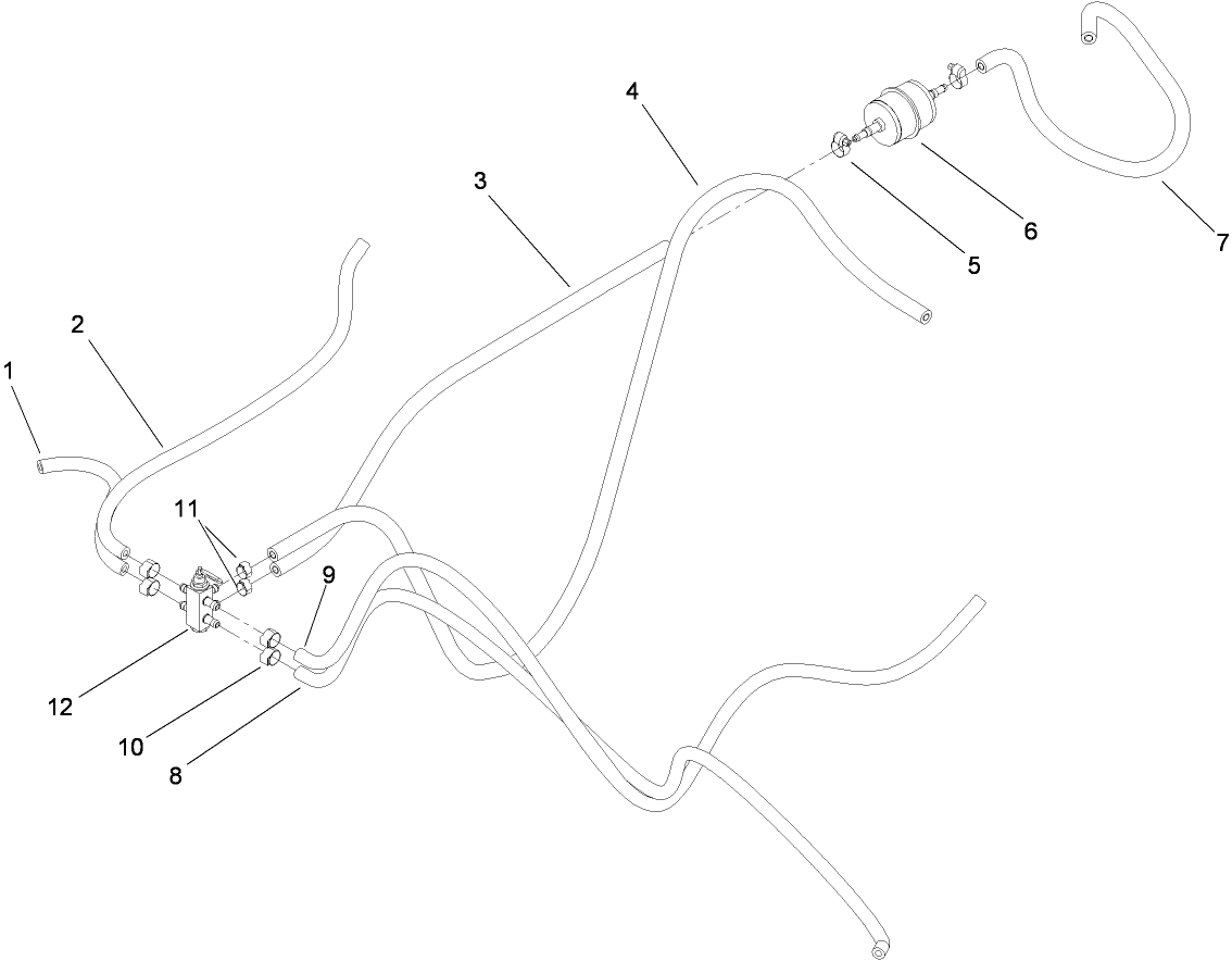 Fuel Hose and Filter Assembly