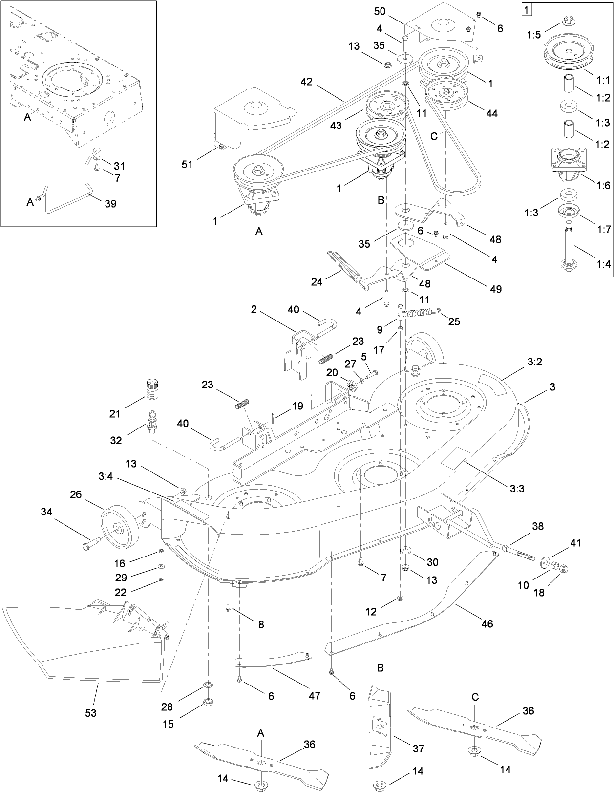 46 Inch Deck Assembly (Electric PTO)