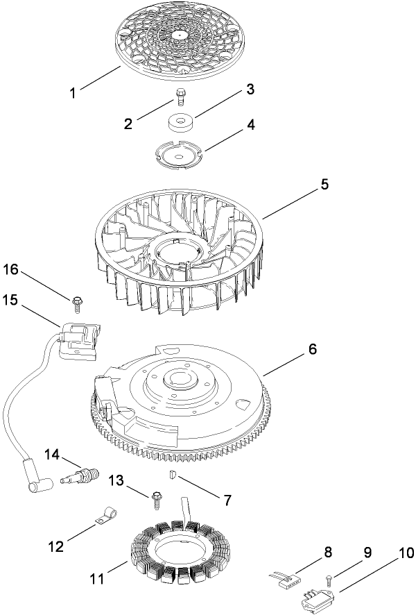 Ignition and Electrical Assembly  Kohler SV715-0016