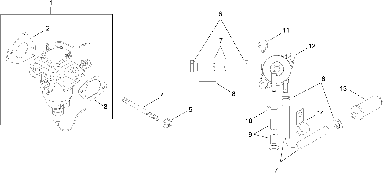 Fuel System Assembly  Kohler SV715-0016