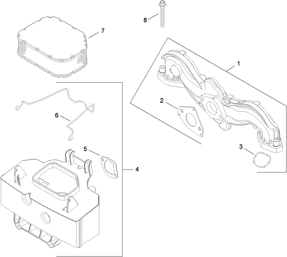 Air Intake and Filtration Assembly  Kohler SV715-0016