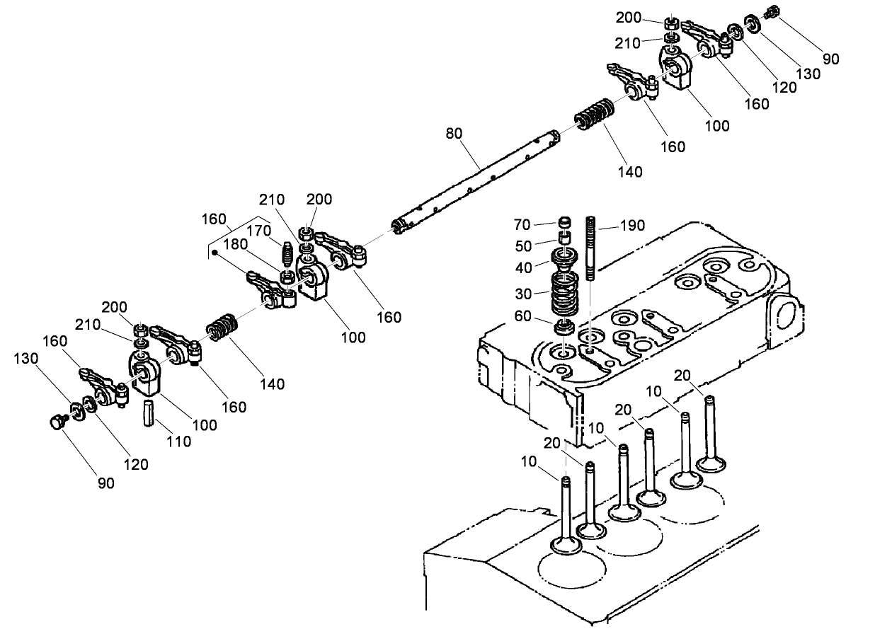 Valve and Rocker Arm Assembly
