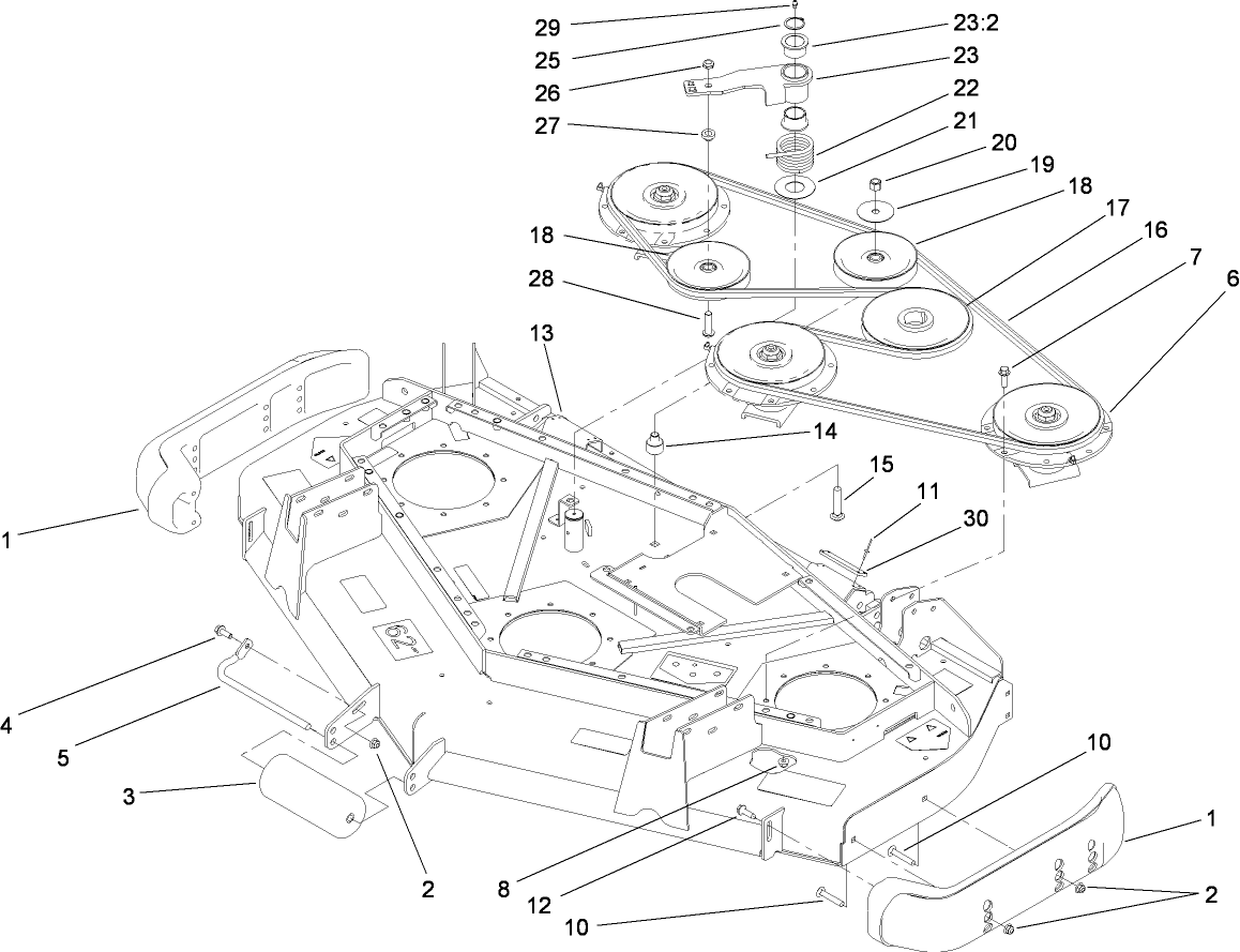 Roller, Belt and Pulley Assembly