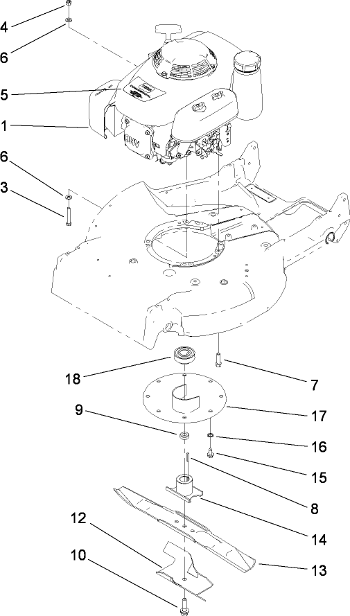 Engine and Blade Assembly