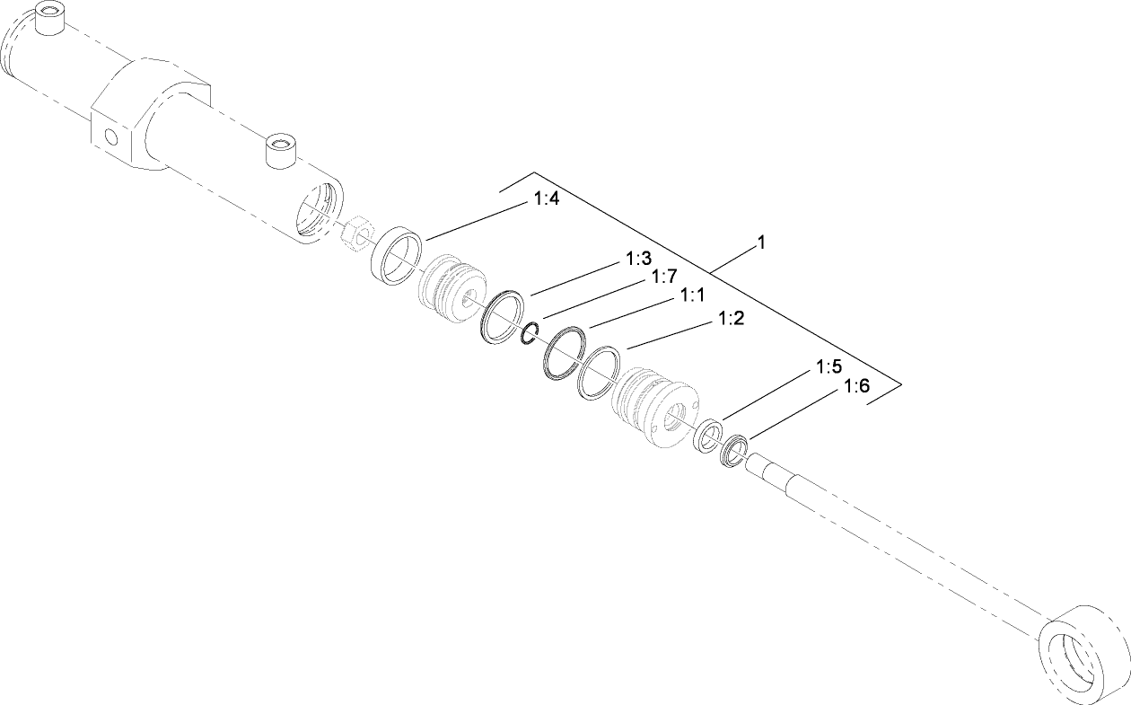 Hydraulic Cylinder Assembly No. 114-0620
