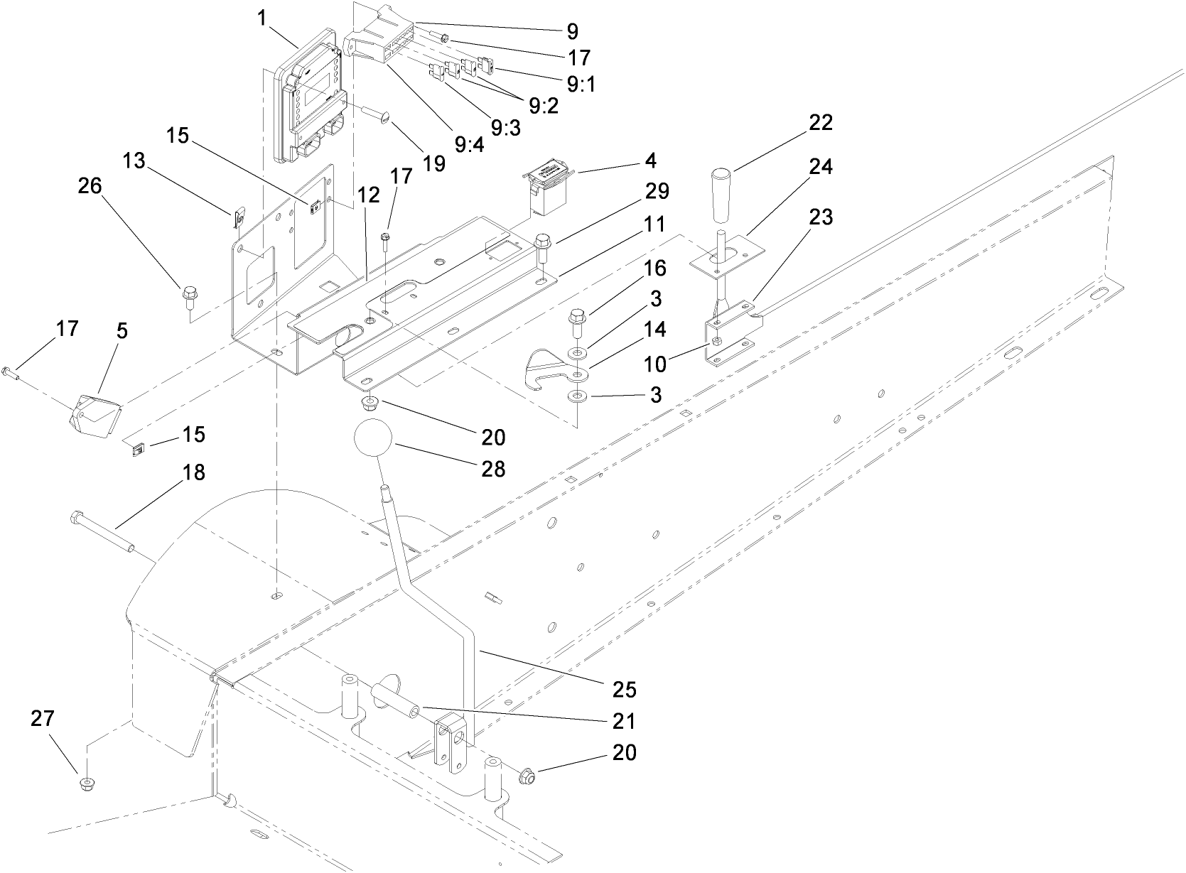 Lower Control Panel Assembly