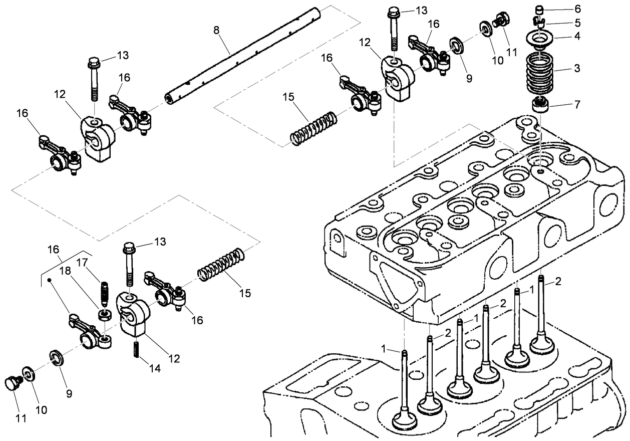 Valve and Rocker Arm Assembly