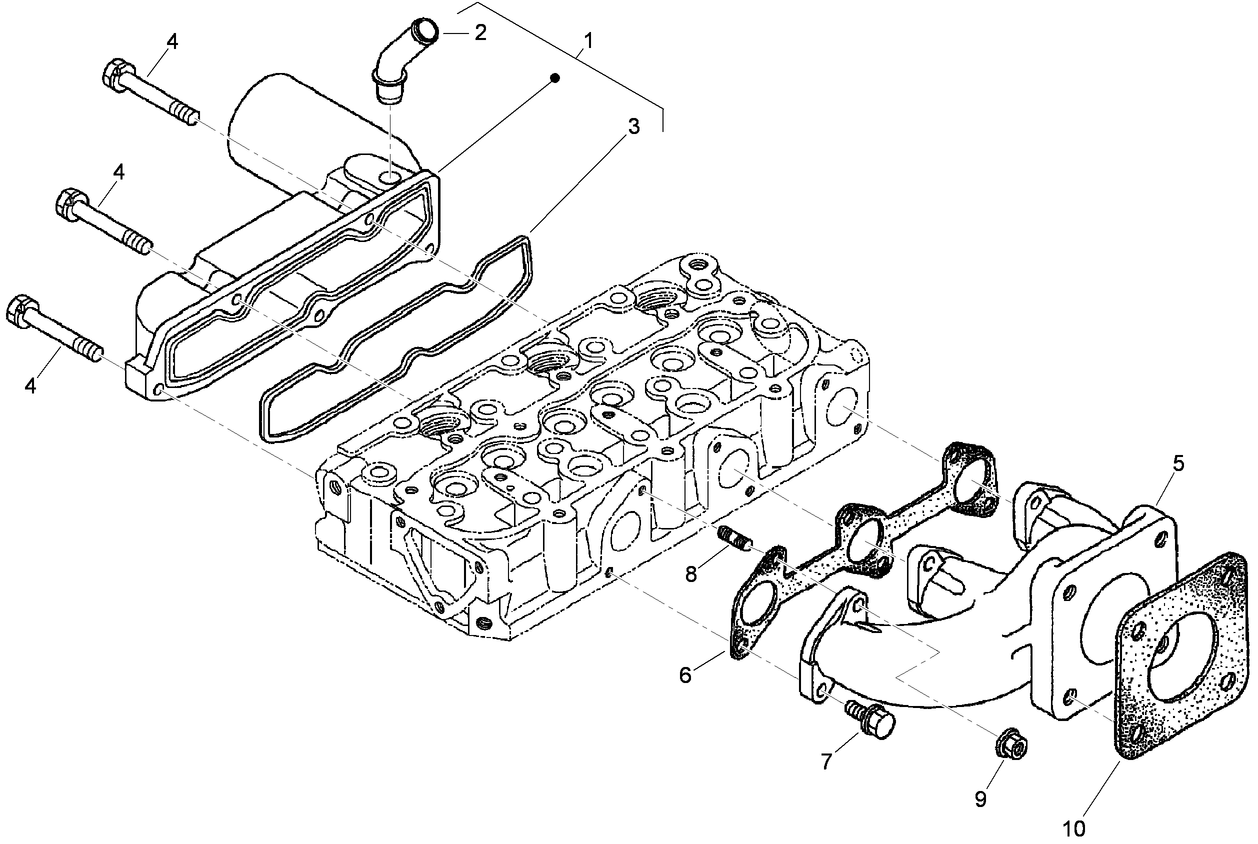 Inlet and Exhaust Manifold Assembly