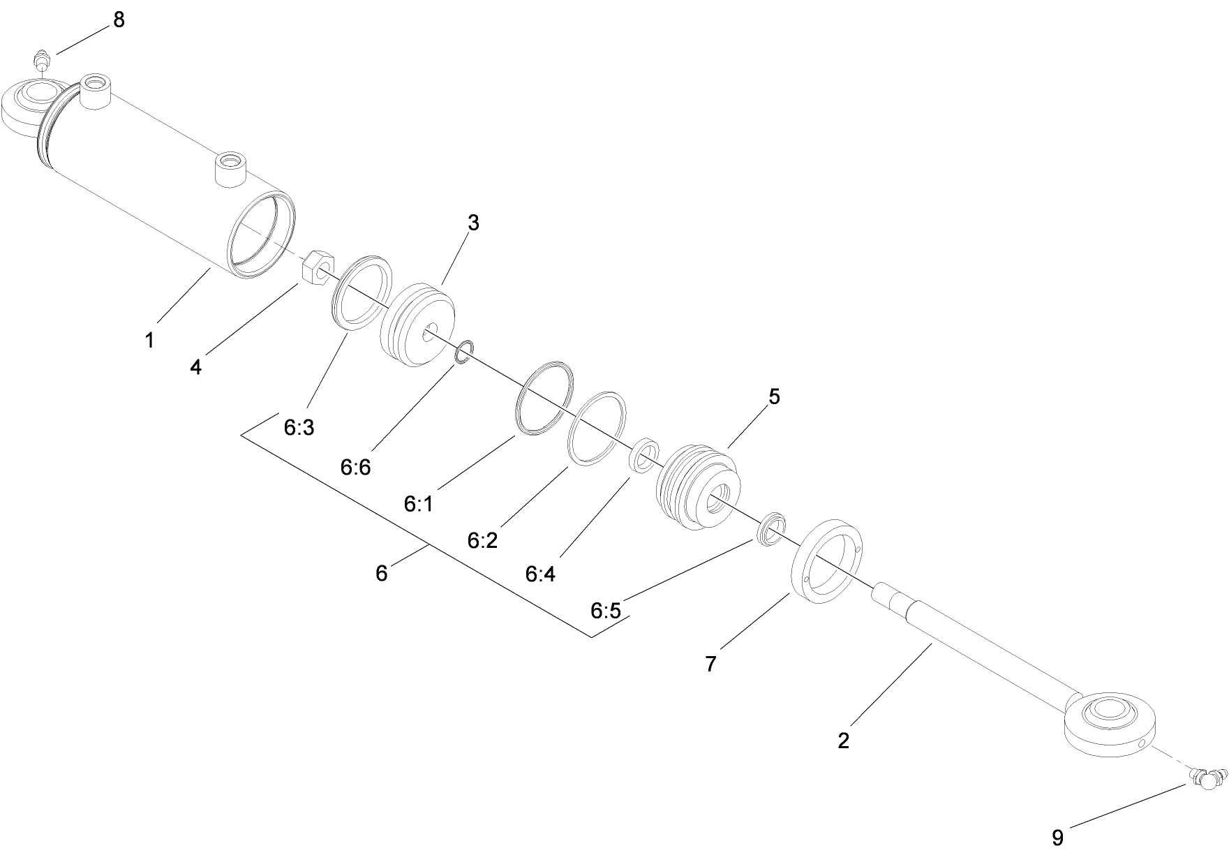 Steering Cylinder Assembly No. 115-4525