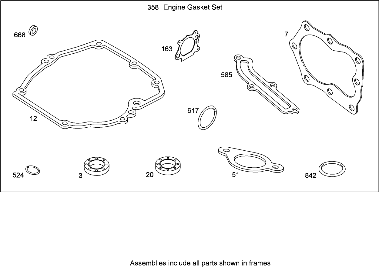 Engine Gasket Set  Briggs and Stratton 126T02-0237-B1