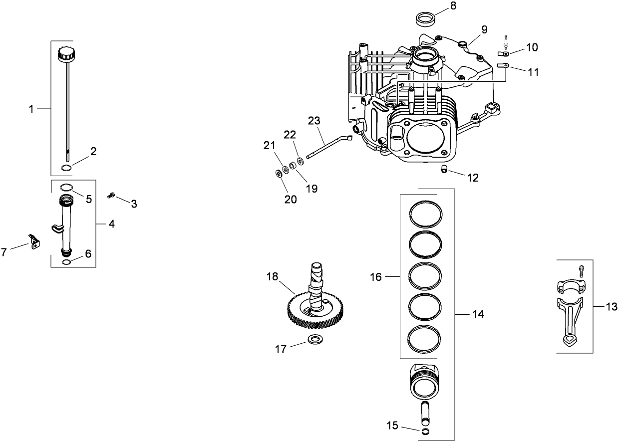 Crankcase Assembly  Kohler SV830-0013