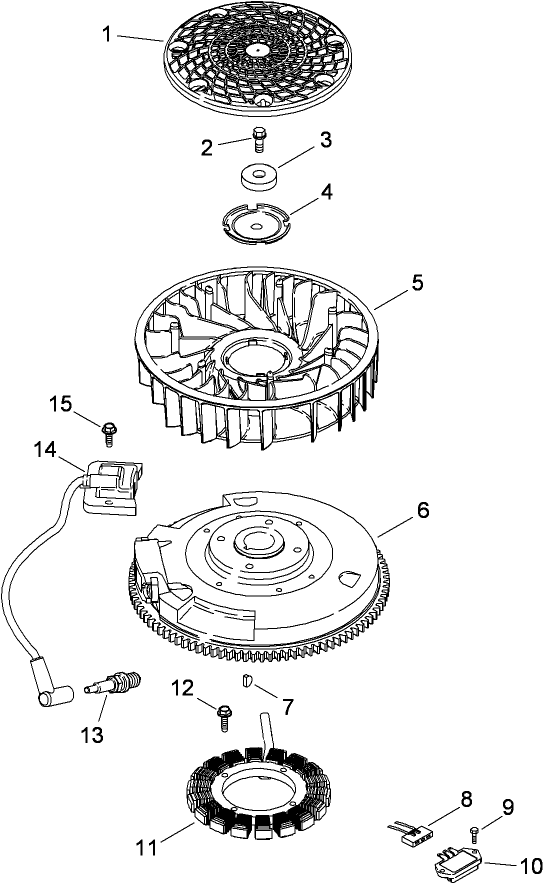 Ignition and Electrical Assembly  Kohler SV830-0013