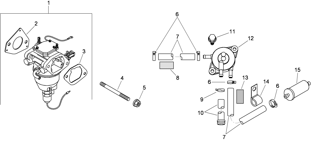 Fuel System Assembly  Kohler SV830-0013
