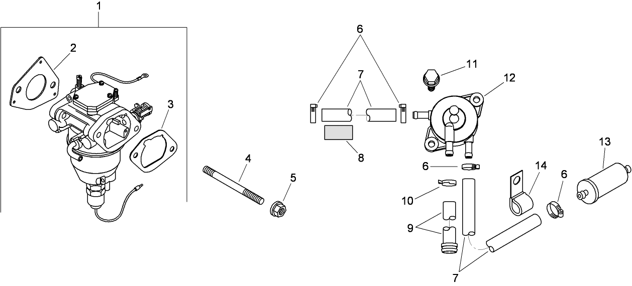 Fuel System Assembly  Kohler SV820-0012