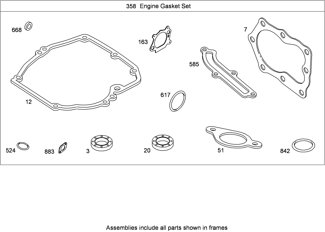 Engine Gasket Set  Briggs and Stratton 126T02-0233-B1