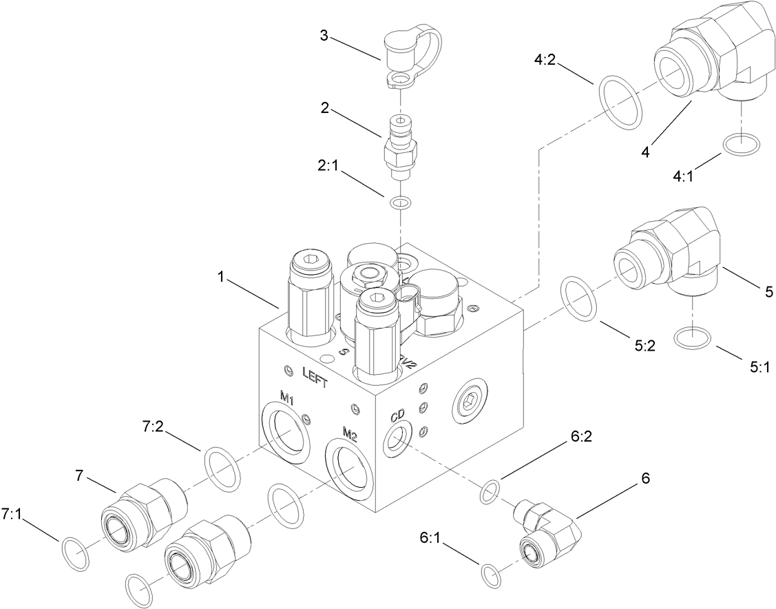 LH PTO Valve Assembly