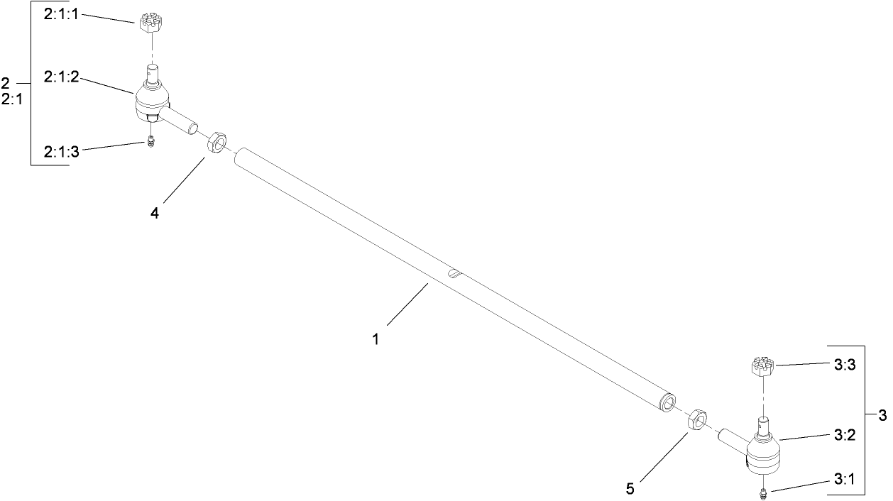 Tie Rod Assembly No. 110-5334-03