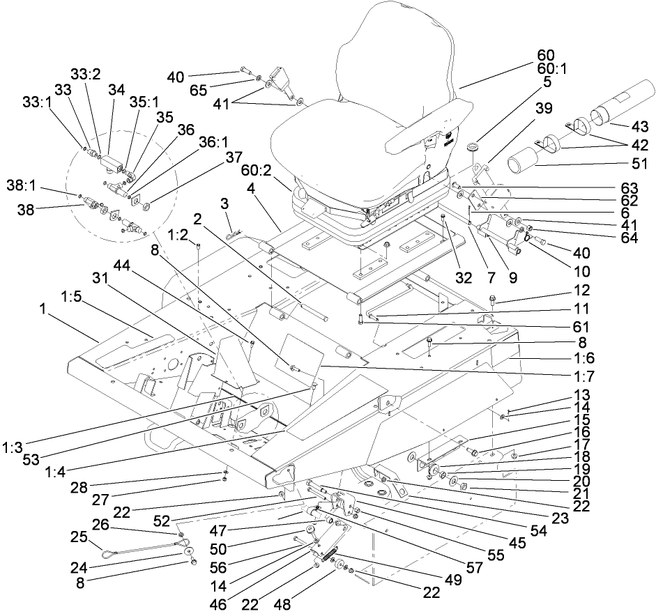 Platform and Seat Base Assembly