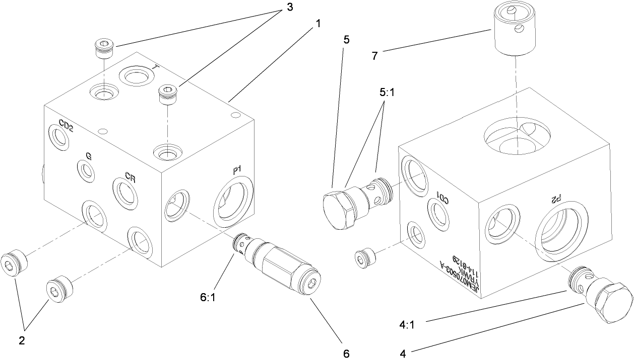 Hydraulic Manifold Assembly No. 114-8129