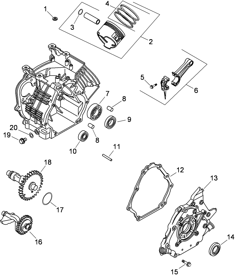 Crankcase Assembly  Kohler CS12-941621