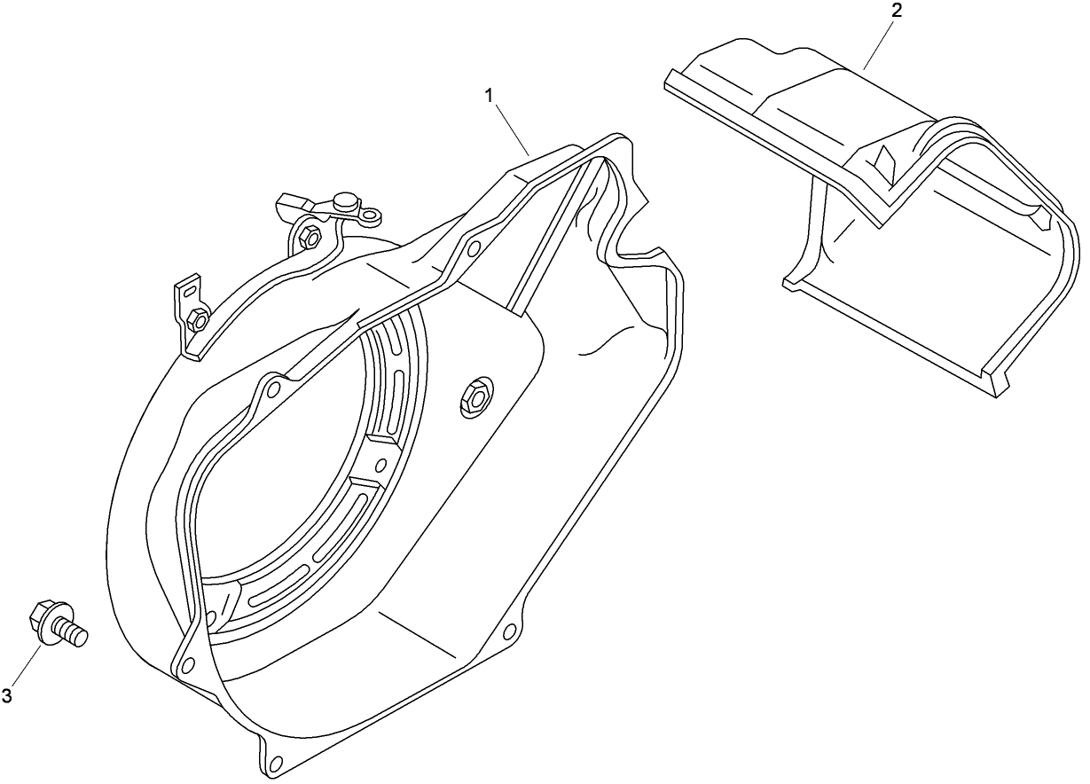 Blower Housing and Baffle Assembly  Kohler CS12-941621