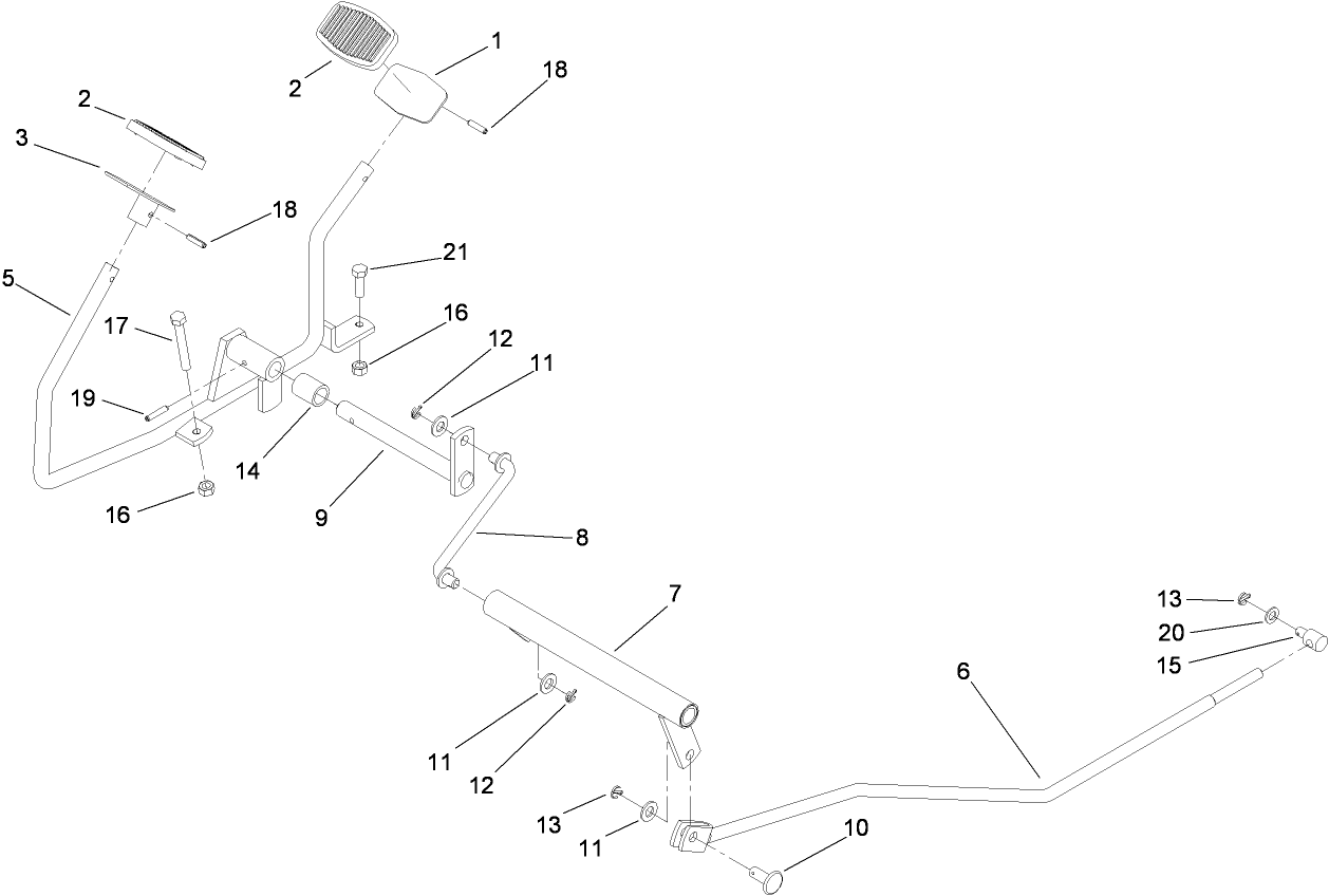 Operation - Travel Pedal Assembly