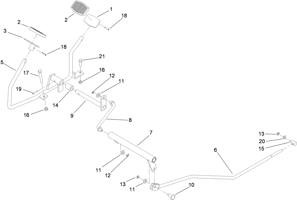 Operation - Travel Pedal Assembly