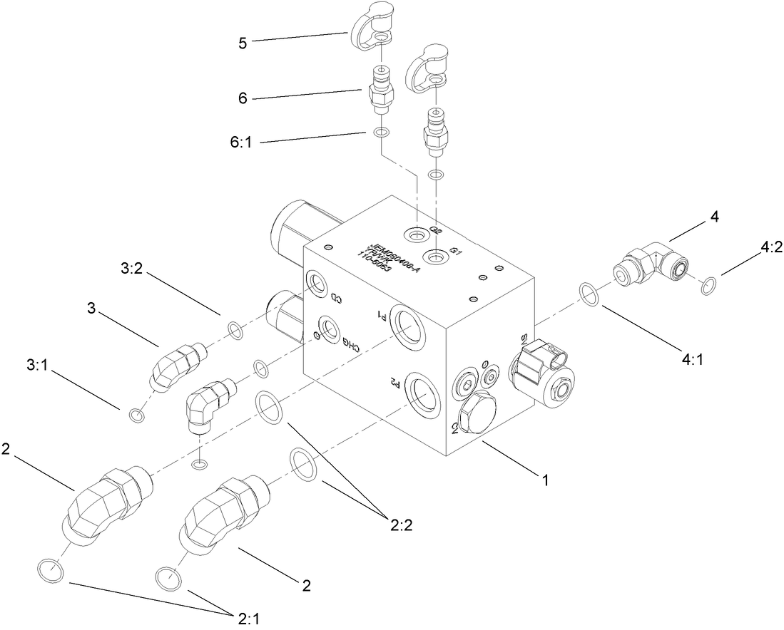 4 Wheel Drive Hydraulic Manifold Assembly