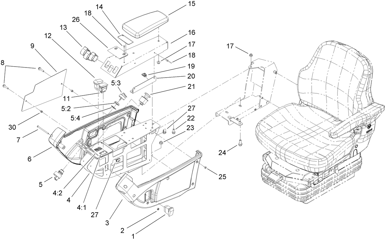 Console Arm Assembly