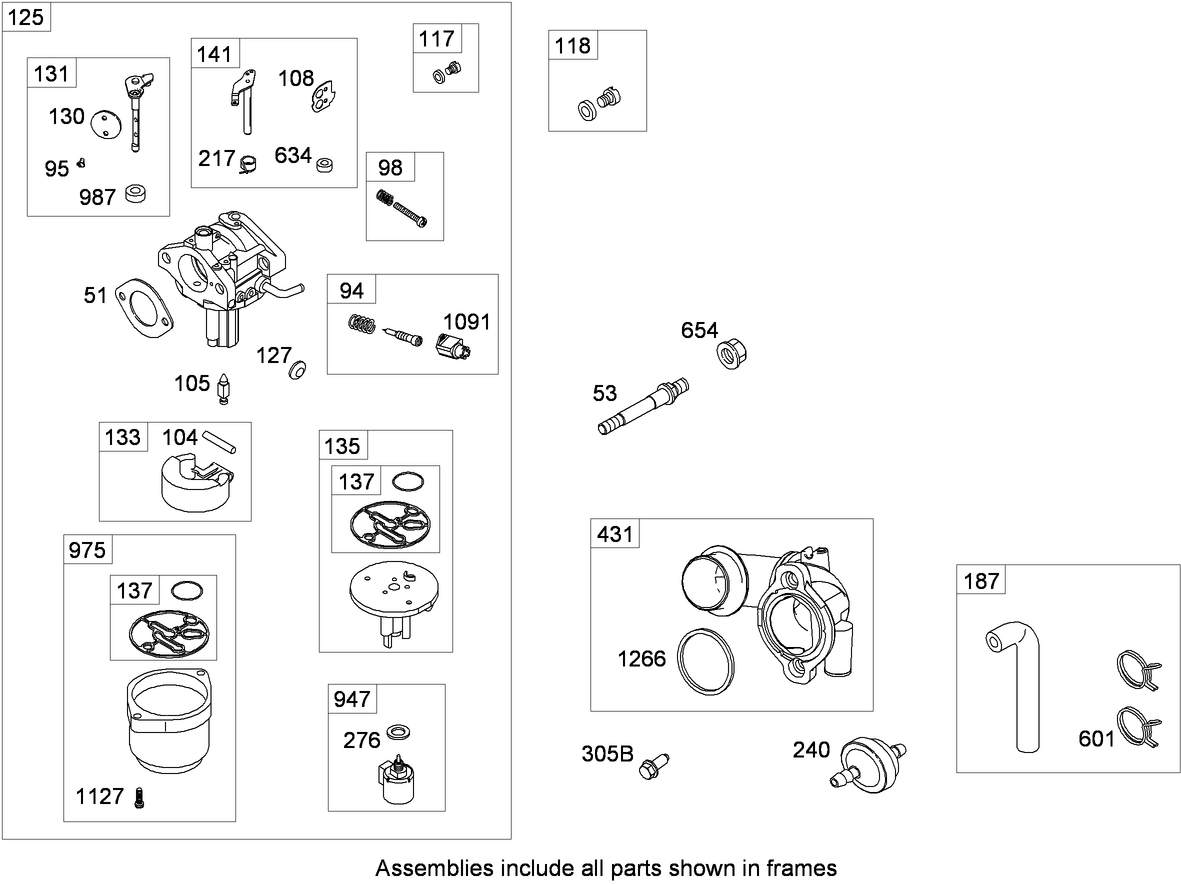 Carburetor and Fuel Pump Assembly  Briggs and Stratton 331777-0946-B2