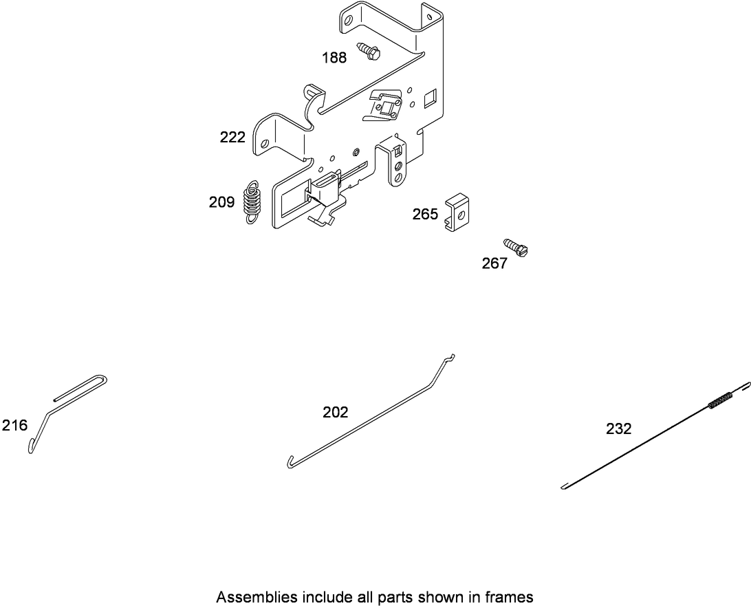 Governor Control Assembly  Briggs and Stratton 331777-0946-B2